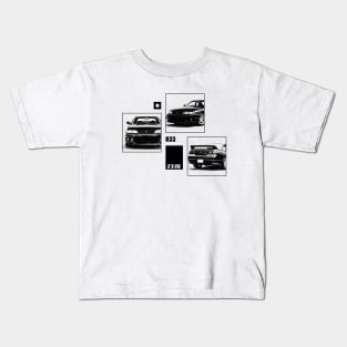 NISSAN SKYLINE GT-R R33 Black 'N White Archive Kids T-Shirt